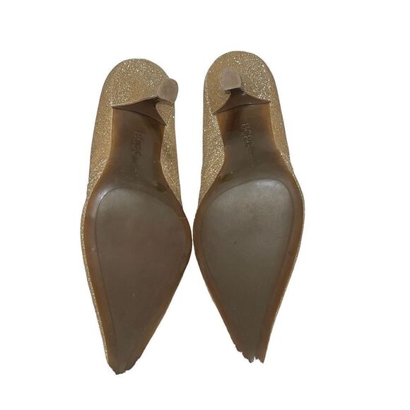 BCBGeneration Katchens Sparkly Gold Glitter Pumps Size 7 - Picture 5 of 5